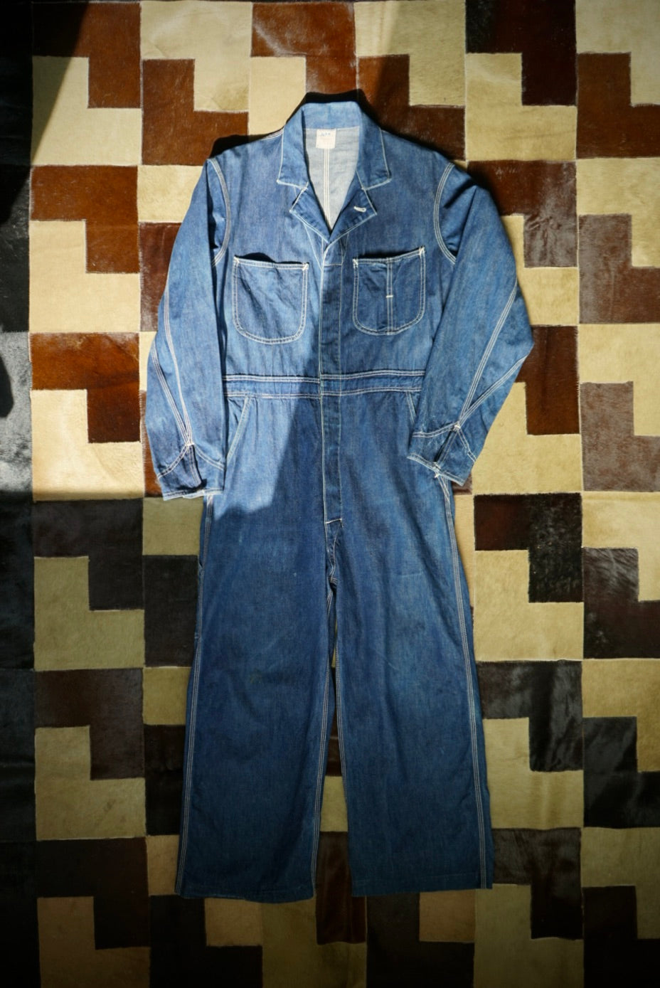 1940s Lee Union-Alls Denim All in One ”斜めe