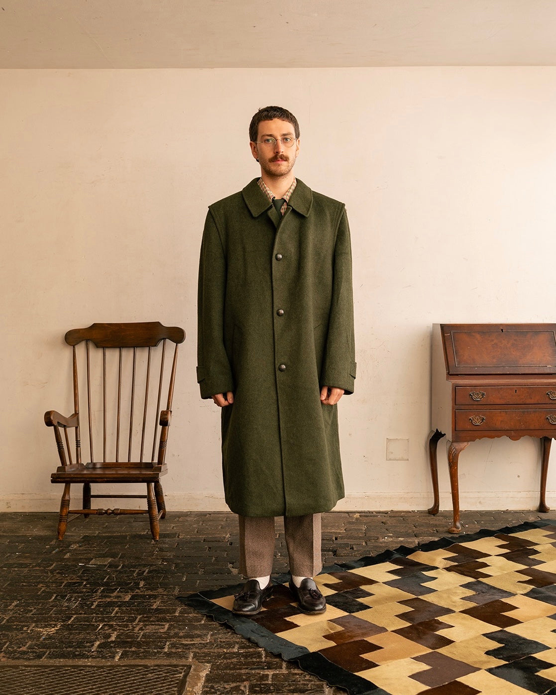 1980s Burberry “Loden Green” Loden Coat