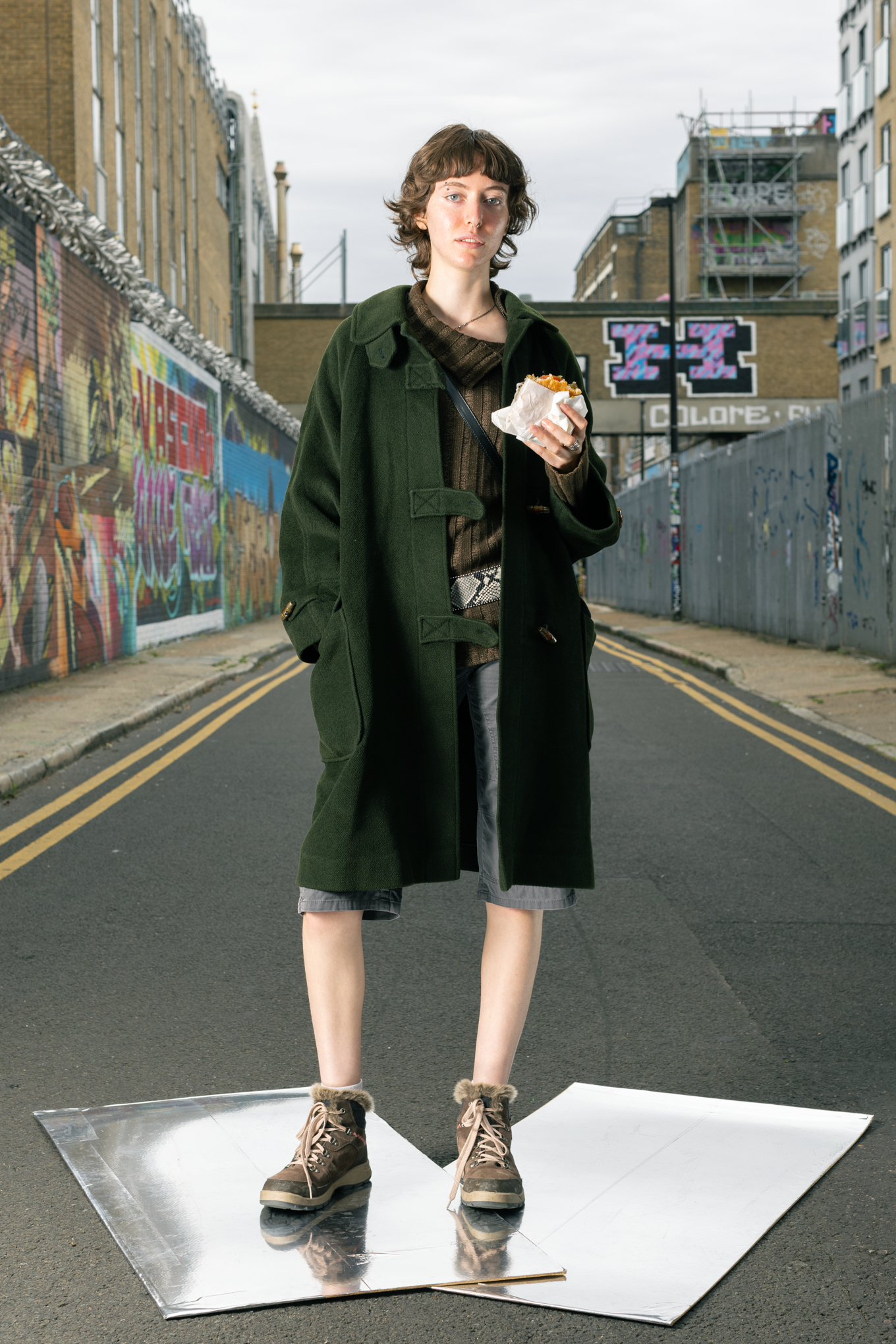 1991s Burberry Dark Green Duffel Coat Women