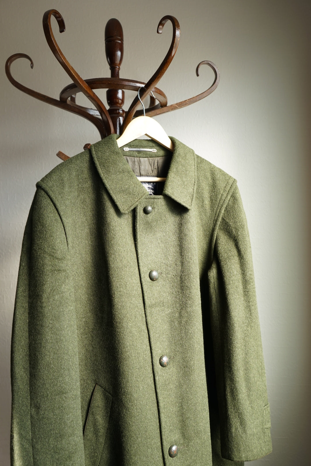 1980s Burberry “Loden Green” Loden Coat – comáme