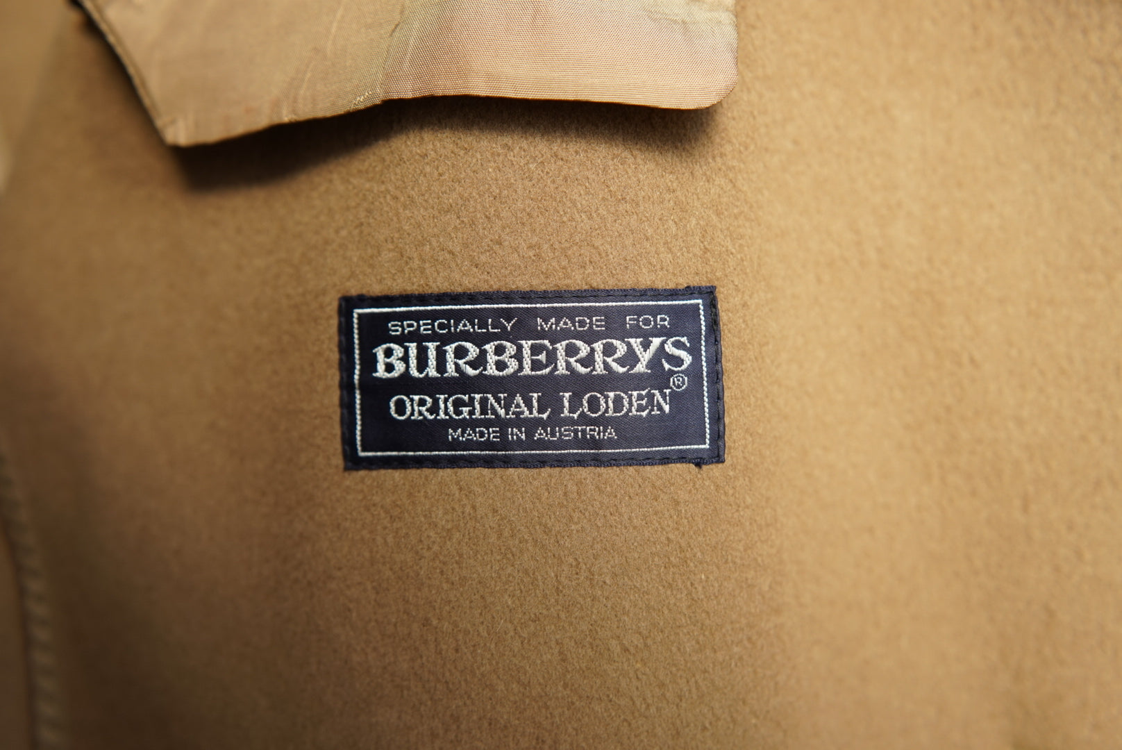 1980s Burberry Camel Loden Coat