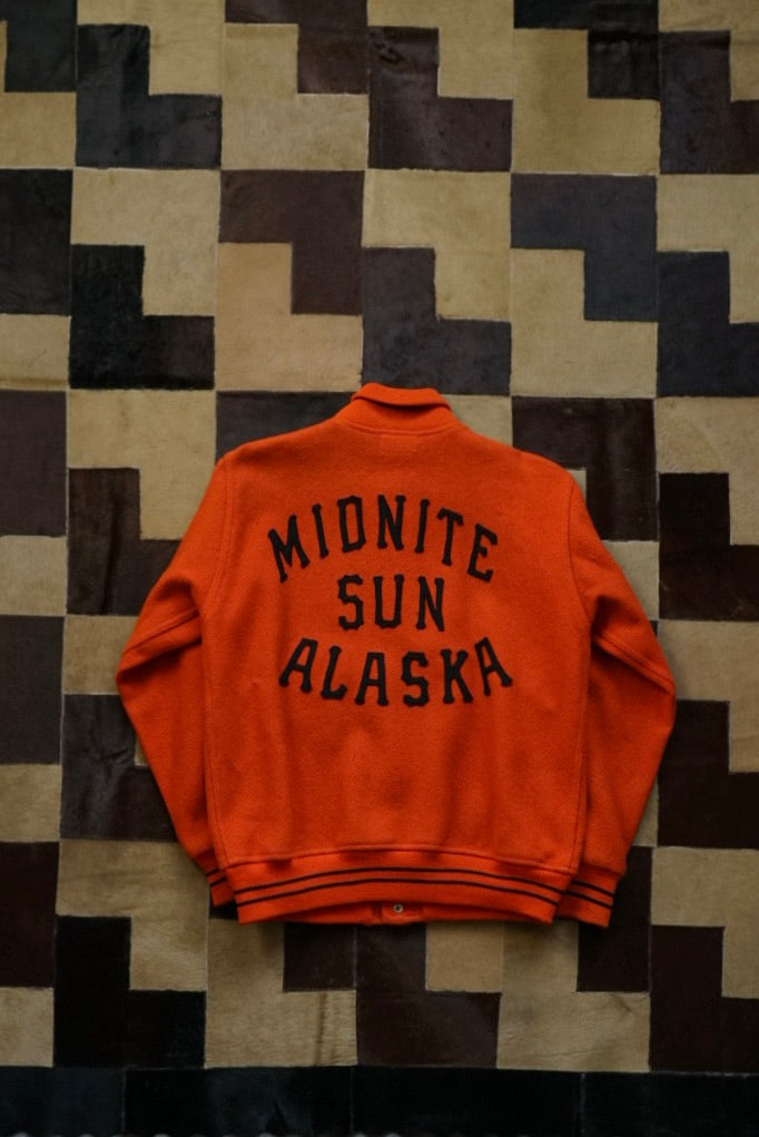 1950s Wilson "MIDNITE SUN ALASKA" Wool Varsity Jacket