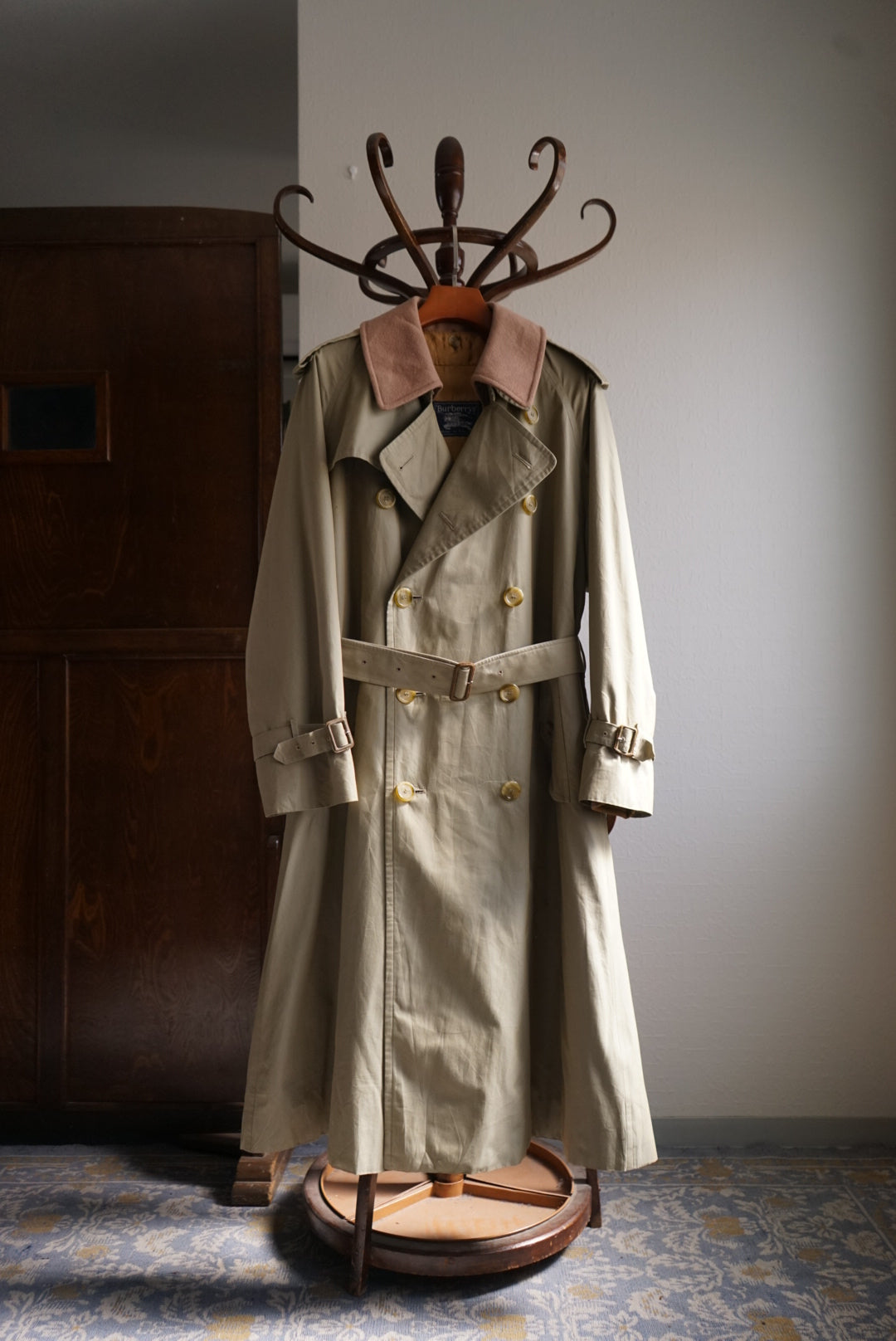 1986s Burberry Trench21 “Full Set” Cotton 100% 一枚袖