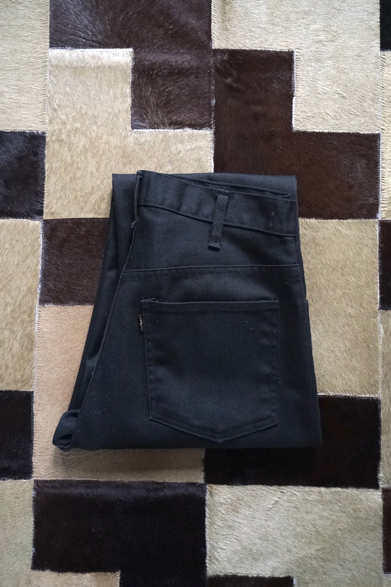 1960s LEVI'S 518 STA PREST BIG"E" BLACK